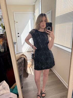 BCBG Classic Black Lace Cocktail Dress - Elegant Women's Party Dress